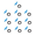 thumbnail image 1 of Eigraketly 10 Uds gancho Keeper plástico colgador multiusos dispositivos de cebo de caña dispositivo de pesca anzuelos suministros señuelos accesorios Pescar Azul Eigraketly OD030637-02, 1 of 6