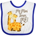 thumbnail image 3 of Inktastic My Mimi Loves Me Boys or Girls Baby Bib, 3 of 4