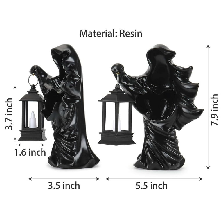 Luxtrada Cracker Barrel Ghost Witch Messenger and Lantern Ghost