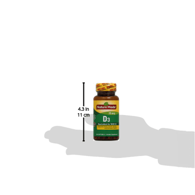 Nature Made Vitamin D3 - 1,000 IU - 100 Liquid Softgels