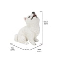 thumbnail image 2 of Hi Line 10” Howling American Eskimo Puppy Garden Statue, Intricate Details, 2 of 7