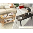 thumbnail image 6 of Historyli Coffee Table, 2-Tier, 31.49Inch, for Living Room, Industrial, with Storage Shelf, Vintage Brown, 6 of 7