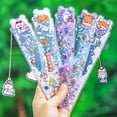thumbnail image 2 of Multifunctional Oil Quicksand Sequin 15cm Measuring Straight Scale Ruler Soft Bookmark With Pendant Student Drawing Stationery Style2, 2 of 6