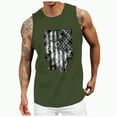 thumbnail image 4 of HCNTES Men Workout Tank Top Gym Bodybuilding Sleeveless Muscle T Shirts Cut Off Shirts big and tall tank tops for men(L,AG), 4 of 4
