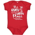 thumbnail image 3 of Inktastic Spring Break the Beach is My Happy Place Boys or Girls Baby Bodysuit, 3 of 5