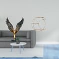 thumbnail image 2 of Escultura De Metal De Alas Extendidas De Resina, Adorno De Feng Shui, Estante Decorativo Para Colgar En La Pared, Ahorra Espacio, Coleccionable Multifuncional, Trofeo, Montaje Moderno., 2 of 8