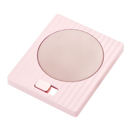 HIBIBUD Battery Operated Candle Warmer (Pink),Desk Gadgets Constant Temperature Cup Pad Heating Automatic Heat Preservation Cup