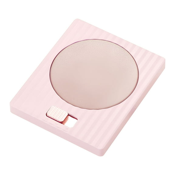 HIBIBUD Battery Operated Candle Warmer (Pink),Desk Gadgets Constant Temperature Cup Pad Heating Automatic Heat Preservation Cup