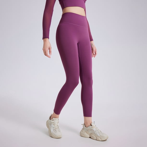 Pantalones de yoga de cintura alta con realce de cadera y color melocotón para mujer, mallas deportivas sin costuras de secado rápido, ropa exterior para correr y fitness