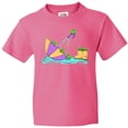 thumbnail image 3 of Inktastic Cute Frogs in a Umbrella with Boots Youth T-Shirt, 3 of 5