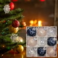 thumbnail image 4 of Mecorevxz 9Pcs 3.15Inch Large Shatterproof Foam Christmas Tree Decorations Christmas Balls Ornaments for Christmas Tree Hanging Pendants, 4 of 7