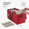 thumbnail image 3 of Caja de almacenamiento para adornos navideños ZOBER, tamaño grande, 128 adornos, 3 of 8