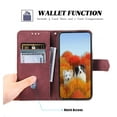 thumbnail image 3 of Allytech Wallet Case for Galaxy S22 Ultra 5G, Magnetic Snap Kickstand RFID Blocking Card Slot PU Leather with TPU Shockproof Case with Hand Strap Case for Samsung Galaxy S22 Ultra 2022 6.8", Winered, 3 of 6