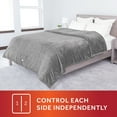 thumbnail image 4 of Sunbeam Heated Electric Blanket, Bedding, Queen, Microplush, Ultimate Grey, 4 of 8