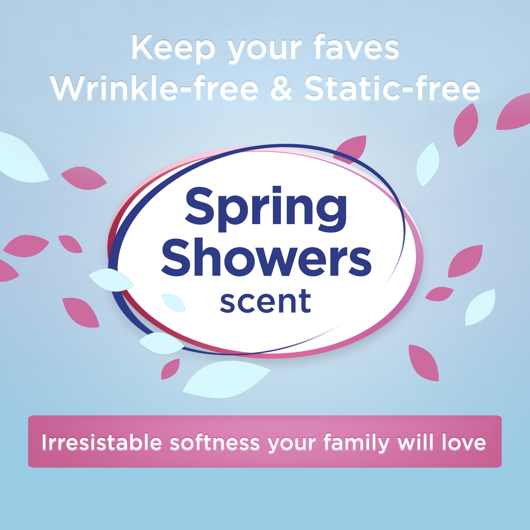 Great Value Ultimate Fresh Fabric Softener, Spring Showers, 51 FL OZ, 60 Loads, Compare to the Softening of Downy®