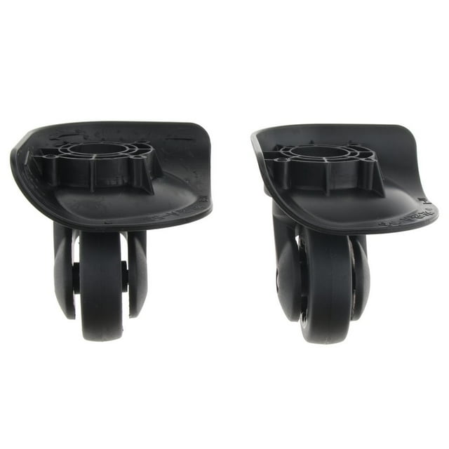 1 par de ruedas silenciosas para equipaje , ruedas giratorias universales de 360 degree, negro A53