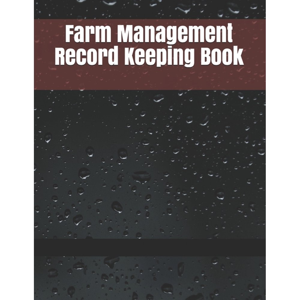 Farm Management Record Keeping Book Farm Record Log Farming