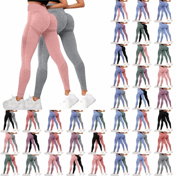 2 Pcs High Waisted Mesh Yoga Pants for Women, Breathable Seamless Workout Leggings, Tummy Control Running Gym Tights with 4-Way Stretch for Gym, Yoga and Casual Wear-Beige