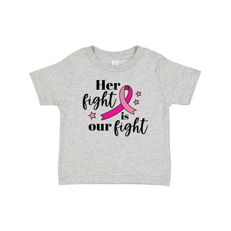 

Inktastic Breast Cancer Awareness Her Fight is Our Fight Gift Baby Boy or Baby Girl T-Shirt