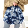 thumbnail image 2 of Vedolay Skirt For Women Trendy Women's Plus Size Floral Print Paperbag Waist Frill Trim Boho Short Skirt,Dark Blue 4XL, 2 of 3