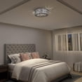 Artika Crystal Nest 1 Ceiling Light Integrated LED Flush Mount Chrome