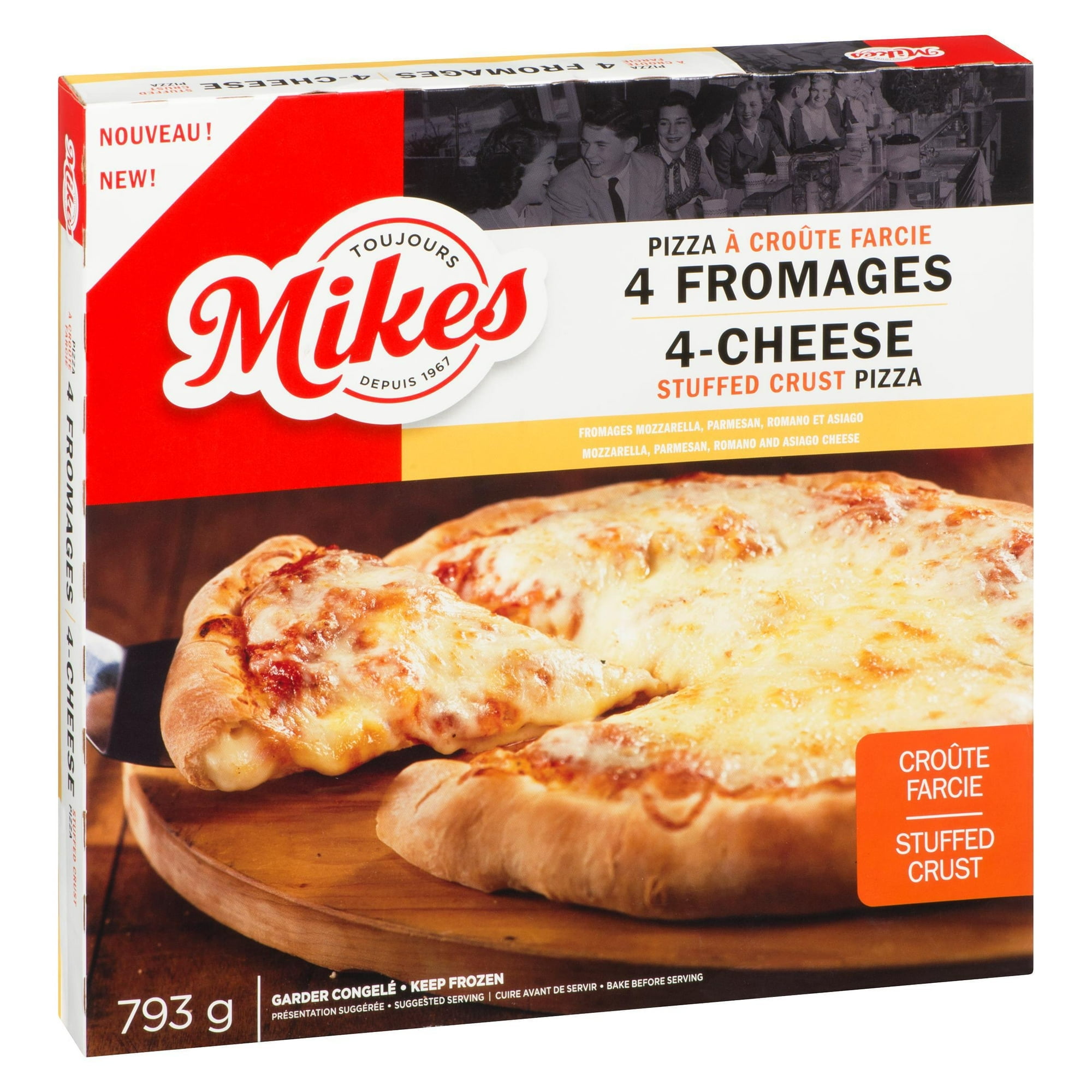 Mikes pizza croûte farcie 4 fromages
