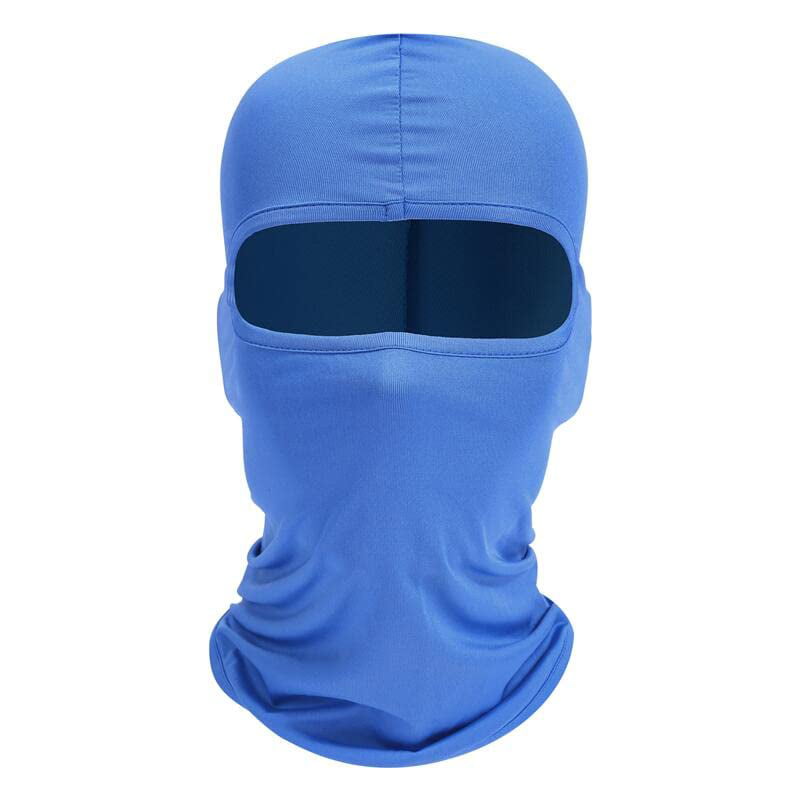 Fuinloth Balaclava Ski Mask, UV Protector Cooling Motorcycle Neck Gaiter  Scarf for Men/Women Light Blue