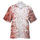 thumbnail image 1 of Camisas Negras Para Hombre Camisa de manga corta con solapa de moda de verano para hombre, Top con estampado de botones y hojas de arce (White, XL), 1 of 4