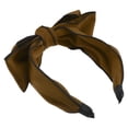 thumbnail image 6 of Unique Bargains 1 Pc Double Layered Bow Knot Headband Hairband for Women Brown 2.6 Inch Wide, 6 of 7