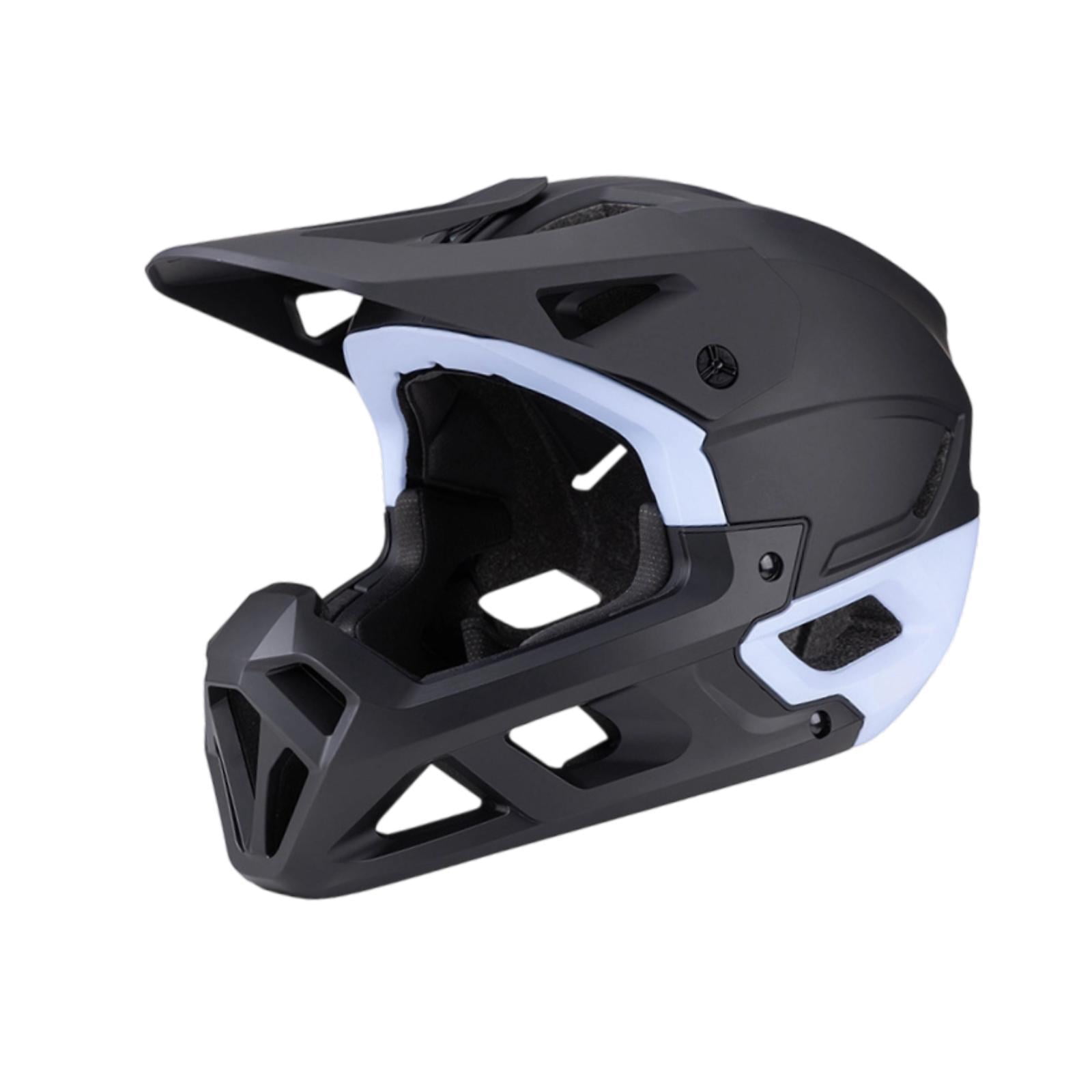 Dualoai Mountain Bike Helmet Mountain & Road , Lightweight, Ventilation, Breathable with Removable Chin Pad, Cycling Helmet Black Blue