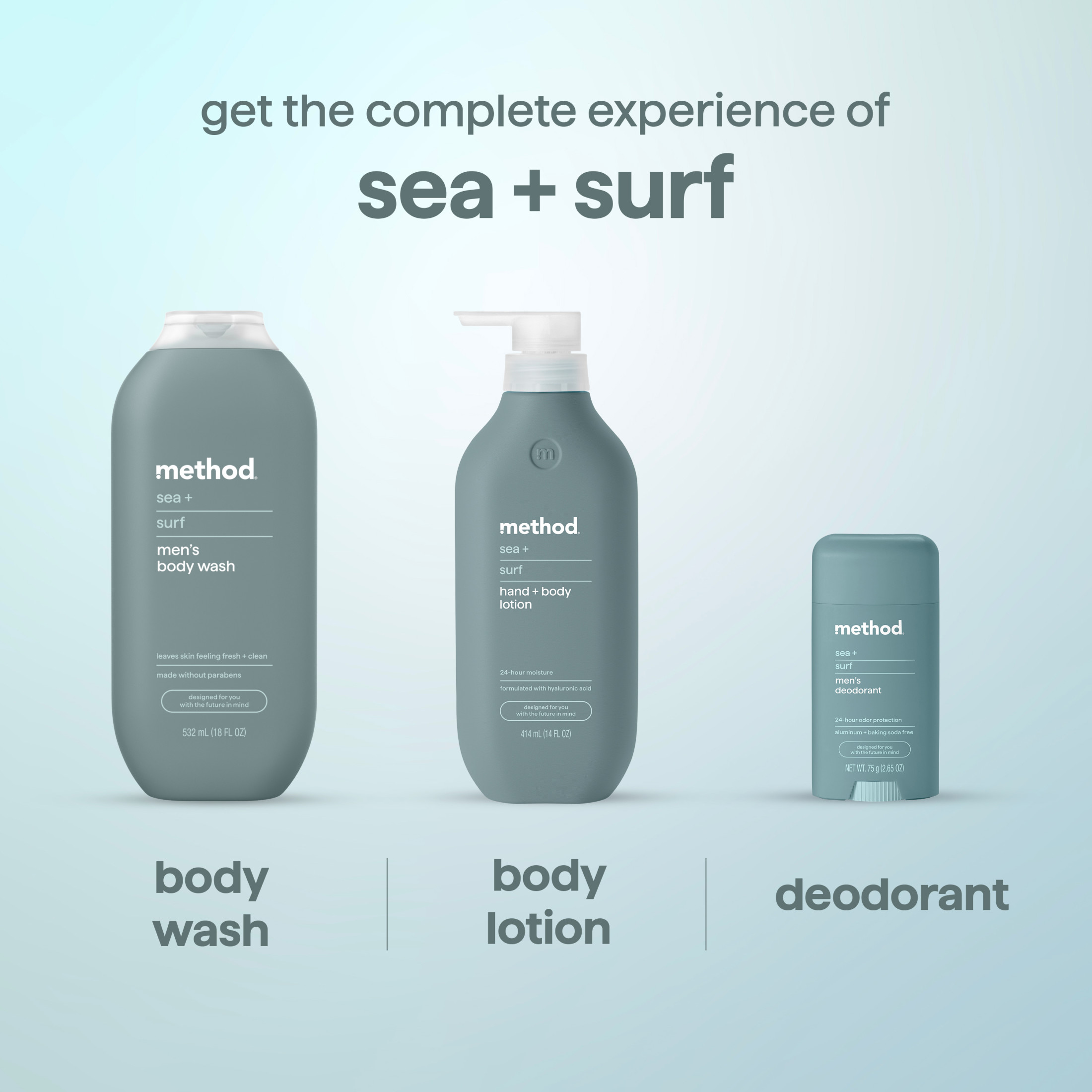 Method Hand + Body Lotion for Men, Sea + Surf, 14 fl oz photo 8