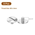 thumbnail image 3 of M3x4mm Extra Large Flat Head Slotted Screws, 8 Pack 304 Stainless Steel Bolts, 3 of 5