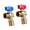 Red and blue, variant on Ywmsfl Hot/Cold Water Shut Off Valves 1/2inch Turn Angle Stop Valves Plumbing Fitting