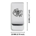 thumbnail image 2 of Stainless Steel Viking Battle Boar Classic Slim Money Clip Credit Card Holder, 2 of 2