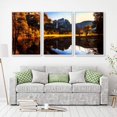 thumbnail image 2 of IDEA4WALL 3 Piece Framed Canvas Wall Art for Living Room, Bedroom Waterfall in Deep Forest of Croatia Canvas Prints for Modern Home Decoration Ready to Hang, 2 of 4