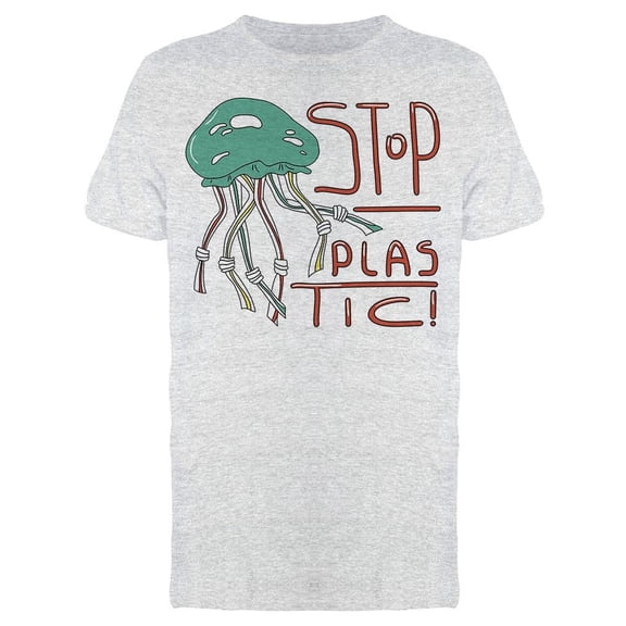 Jellyfish Stop Plastic Tee Men's -Image by Shutterstock