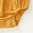 thumbnail image 7 of 6 Months Baby Girls Clothes 9 Months Girls Romper Solid Color Infant Girls Sleeveless Bodysuit Onesies Yellow, 7 of 7