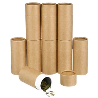 12-Pack Mailing Tubes with Caps, 1.5x12-Inch Kraft Paper Poster Tube for  Shipping, Packing, Bulk Round Packaging, Cardboard Mailers, Art Prints,  Maps