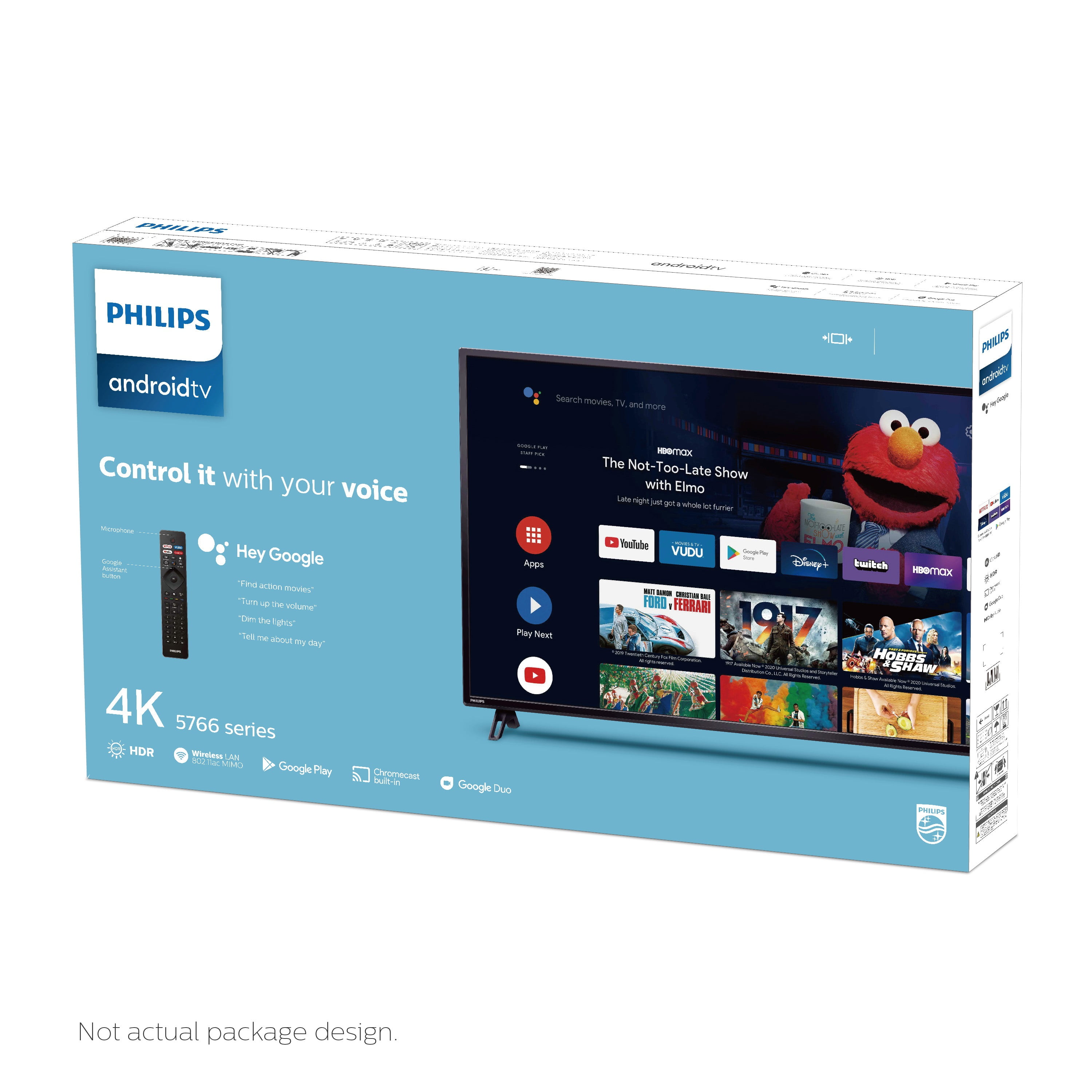 Philips Class 4K Ultra HD (2160p) Smart LED TV with Google Assistant (43PFL5766/F7) - Walmart.com