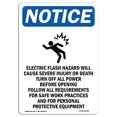 thumbnail image 1 of SignMission OS-NS-A-1218-V-11628 12 x 18 Po Panneau de Signalisation - Risque de Flash Électrique, 1 of 1