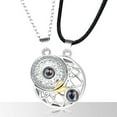 thumbnail image 2 of Up to 65% off amlbb Valentine's Day Necklace Gifts for Women 2pcs Couples Necklace 100 Languages I Love You Projection Stone Necklace Sun Moon Mutually Attractive Necklace on Clearance, 2 of 9