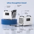 thumbnail image 6 of 70 Pints Energy Star Commercial Dehumidifier with Pump for Crawlspace Basement, 6 of 6