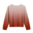 thumbnail image 5 of Gpaecead Girls Sweatshirt Long Sleeve Gradient Print Crewneck Pullover Sweatshirts for Teen Girls 3 Years Wine, 5 of 6