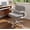 Gray, variant on NETAJE Criss Cross Office Chair with Flip Backrest & Lumbar Pillow, Wide Cross Legged Desk Chair for Home Office, Bedroom
