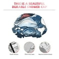 thumbnail image 5 of Kll Shark Pattern Shower Cap & Bath Cap For Women,Reversible Oversized Waterproof Shower Caps For All Hair Lengths,Elastic Reusable Bathing Hair Cap, 5 of 9