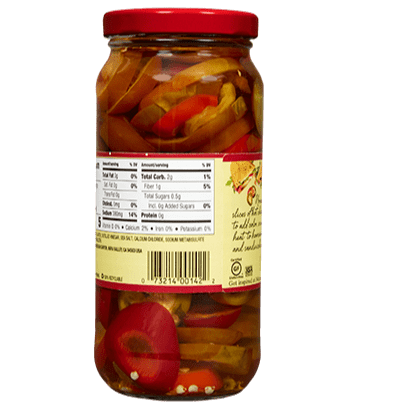 Mezzetta Sliced Hot Cherry Peppers, 16 fl oz
