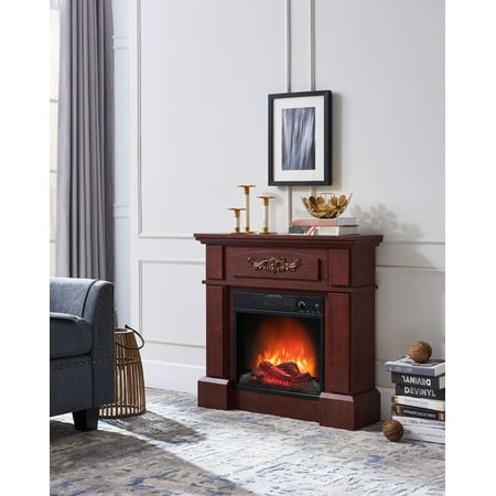 Prokonian Electric Fireplace With 32 Mantle Royal Cherry