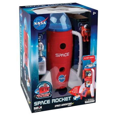 Daron Space Space Adventure NASA Space Rocket with Lights, Sound, 2 Astronauts, and Rover