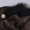 thumbnail image 6 of PBFRDSJ Medieval Tudor Beret Hat for Men & Women Minstrel Muffin Renaissance Vintage Classic Beret Hat with Feather, 6 of 8