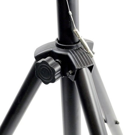 PYLE - Pro Universal Tripod Speaker Stand - Glossy Black